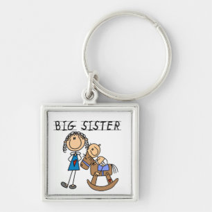 Big Sister met Baby Brother Gifts Sleutelhanger