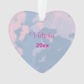 Big Sister met Baby Brother Heart kerstboom Ornament (achterkant)