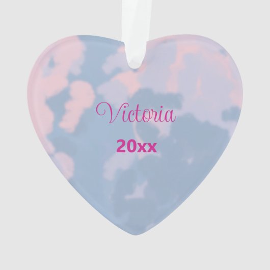 Big Sister met Baby Brother Heart kerstboom Ornament (achterkant)