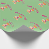 Big Sister met Baby Brother Pattern Gift Cadeaupapier (Hoek)