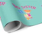 Big Sister met Baby Zuster Pattern Gift Cadeaupapier (Rol Hoek)