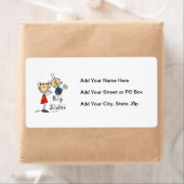 Big Sister met kleine broertjes cadeaus Etiket (Insitu)