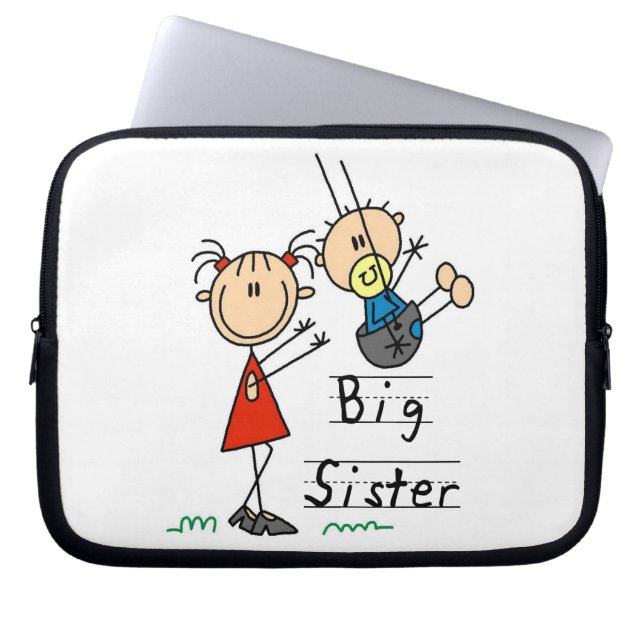 Big Sister met kleine broertjes cadeaus Laptop Sleeve (Voorkant)