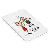 Big Sister met kleine broertjes cadeaus Magneet (Rechterzijde)