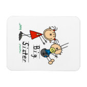 Big Sister met kleine broertjes cadeaus Magneet (Horizontaal)