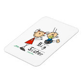 Big Sister met kleine broertjes cadeaus Magneet (Linkerzijde)