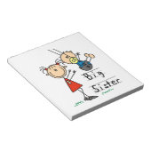 Big Sister met kleine broertjes cadeaus Notitieblok (Schuin)