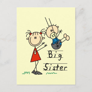 Big Sister met Little Brother Tshirts en Gifts Briefkaart