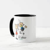Big Sister met Little Brother Tshirts en Gifts Mok (Voorkant links)