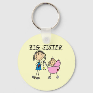 Big Sister met Little Sister T-shirts en Gifts Sleutelhanger