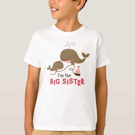 Big Sister - Mod Whale T-shirt (Voorkant)
