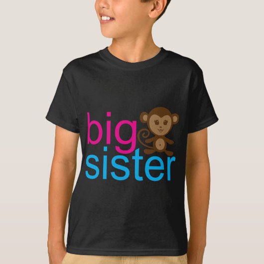 Big Sister Monkey T-shirt (Voorkant)
