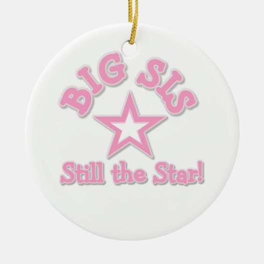 Big Sister nog steeds de Star Gifts Keramisch Ornament (Voorkant)