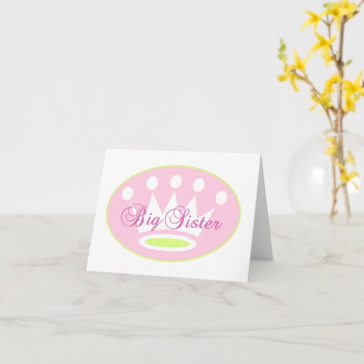 Big Sister Notecard Kaart (Gele Bloem)