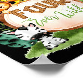 Big Sister Of The Four Ever Wild Safari 4th Birthd Poster (Hoek)