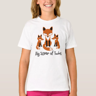 Big Sister of Twins - Mod Fox t-shirts voor meisje