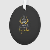 Big Sister Oh Deer Baby AnnouncemeAcrylic Ornament (voorkant)