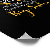 Big Sister Oh Deer Baby Announcement Cute Style  Poster (Hoek)