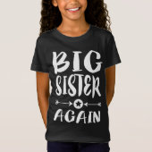 Big Sister opnieuw Ouder Zuster Gift T-Shirt (Voorkant)