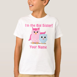 Big Sister Owl Aangepast T-shirt