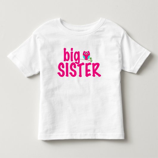 Big Sister Owl Kinder Shirts (Voorkant)