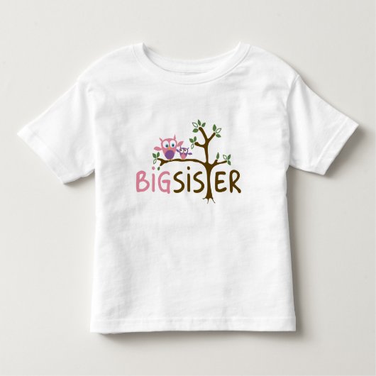 Big Sister Owl serie Kinder Shirts (Voorkant)