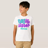 Big Sister Paars Blauwgroen shirt (Voorkant volledig)