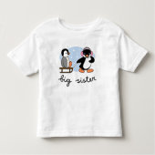 Big Sister Penguin Kinder Shirts (Voorkant)