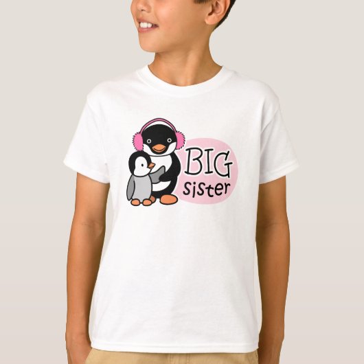 Big Sister Penguin T-Shirt (Voorkant)