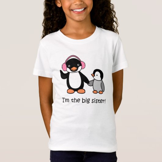 Big Sister Penguin T-Shirt (Voorkant)