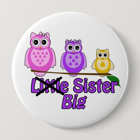 Big Sister Pin Ronde Button 4,0 Cm (Voorkant)