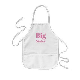 Big Sister Pink letters girl's Kinder Schort