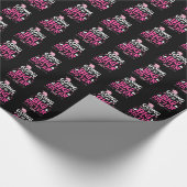 Big Sister Pink Unicorn Hearts Cadeaupapier (Hoek)