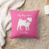 Big Sister Pug Dog Kussen (Deken)
