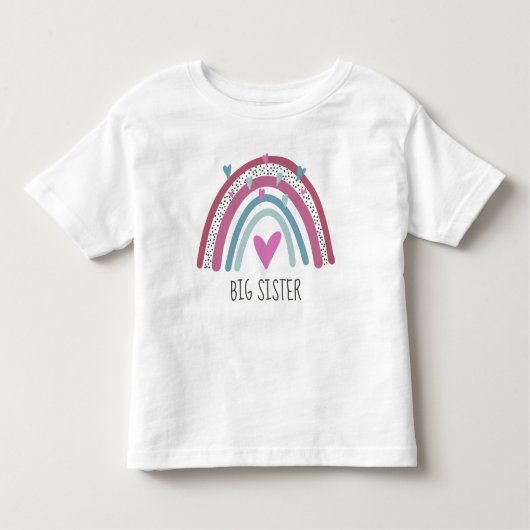 Big Sister Rainbow-matching outfit Kinder Shirts (Voorkant)