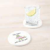 Big Sister regelt de kaartjes Zandsteen Onderzetter (Zijkant)