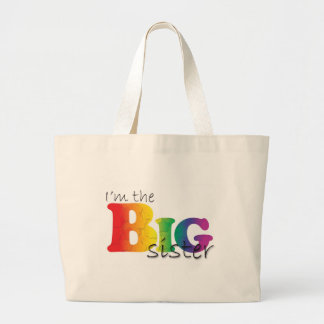 Big Sister - regenboog Grote Tote Bag
