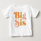 Big Sister Retro Baby T-shirt (Voorkant)