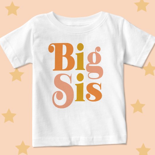 Big Sister Retro Baby T-shirt