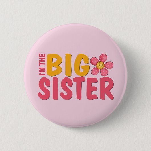 Big Sister Ronde Button 5,7 Cm (Voorkant)
