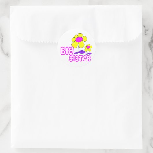Big Sister Ronde Sticker (Tas)