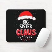 Big Sister Santa Claus Christmas Matching Costume Muismat (Met muis)