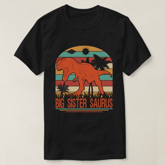 BIG SISTER SAURUS Dinosaur T-shirt (Design voorkant)