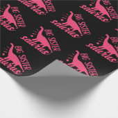 Big Sister Saurus in roze Cadeaupapier (Hoek)