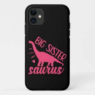 Big Sister Saurus in roze Case-Mate iPhone Case
