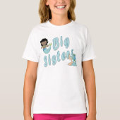 Big Sister Schattige Zeemeermin van Kleur T-shirt (Voorkant)