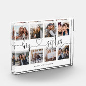 Big Sister Script Gift for Sister Photo Collage Fotoblokken (Links)