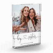 Big Sister Script Sisters Gift Photo Keepslag Fotoblokken (Links)