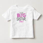 Big Sister Shirt Girl Cute Whimsical Modern (Voorkant)