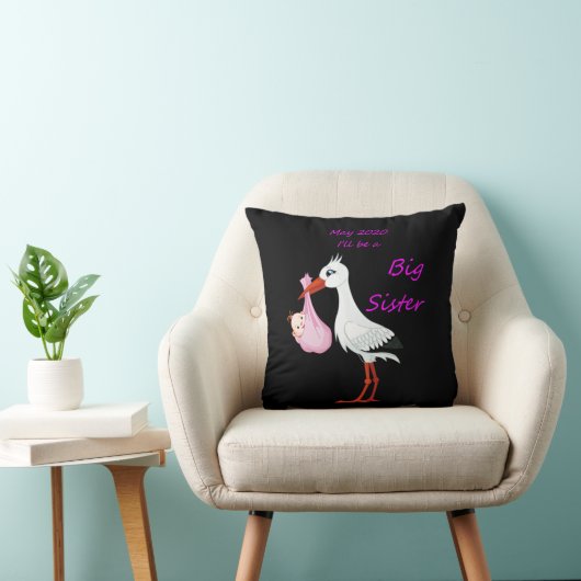 Big Sister Sierkussen Baby Stork May 2020 (Stoel)